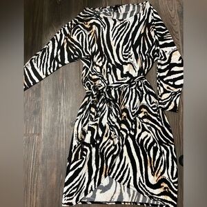 Victoria's Secret Dress Animal Print Zebra size XS
